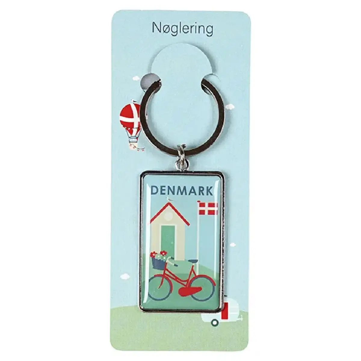Det Gamle Apotek nøglering i metal, dekorativ lille nøglering til nøgler eller taske, 5,0 x 3,0 cm, SKU 99914737