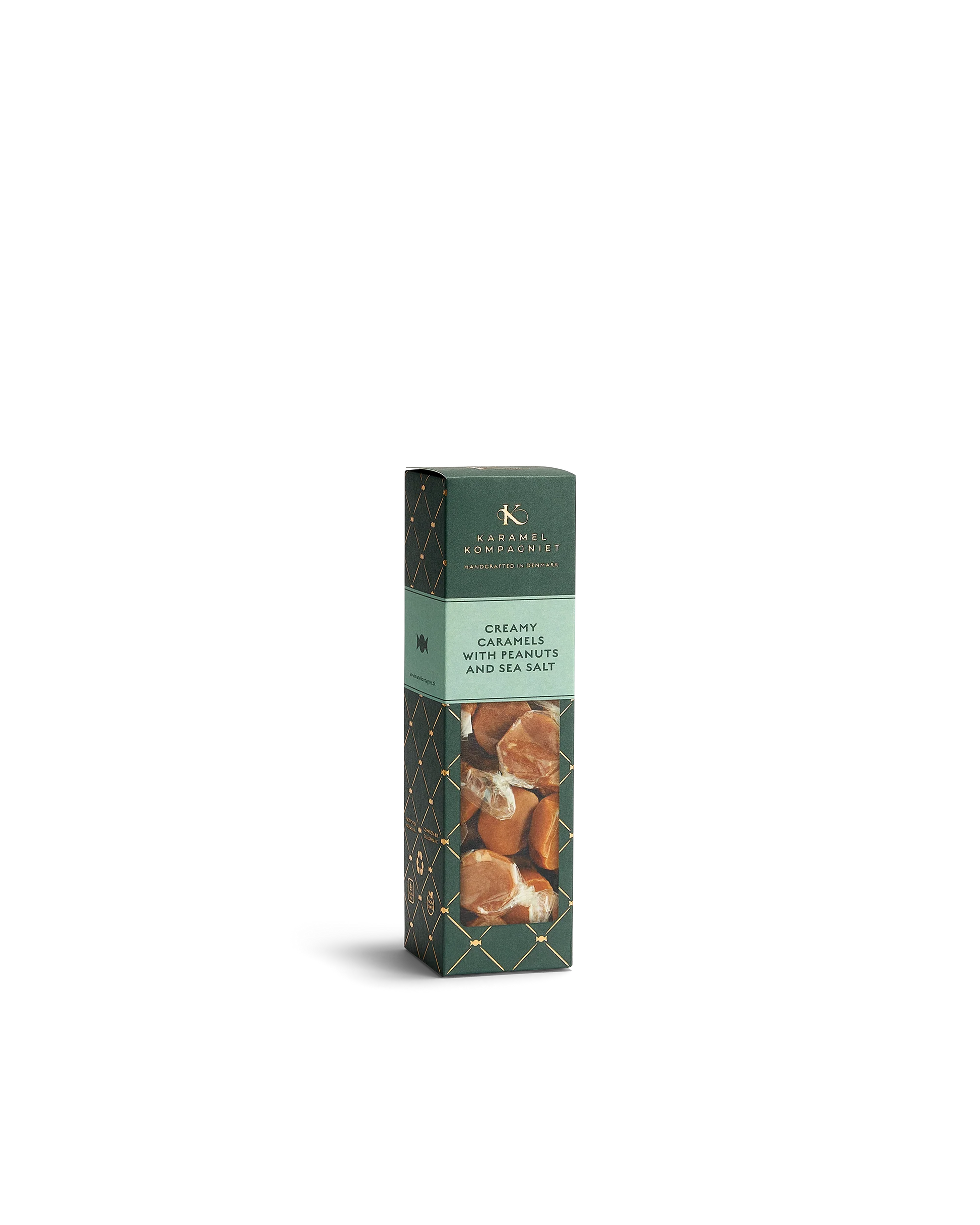Karamel Kompagniet Creamy Caramels With Peanuts & Sea Salt med peanuts og sydesalt 138 g