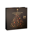 Lakrids by Bülow Advent Calendar, eksklusiv lakridsjulekalender med 24 låger, mørkt design, juletræ og gyldne detaljer til decemberhygge