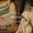EverBean No. 02 Brasilen øko kaffebønner 250 g – økologiske 100% Arabica Bourbon-bønner fra Brasilien (Sao Paulo) dyrket i 600–1.200 m højde, naturligt/soltørret forarbejdning, smagsnoter af nød, marcipan og søde bær med lav syrlighed og god dybde