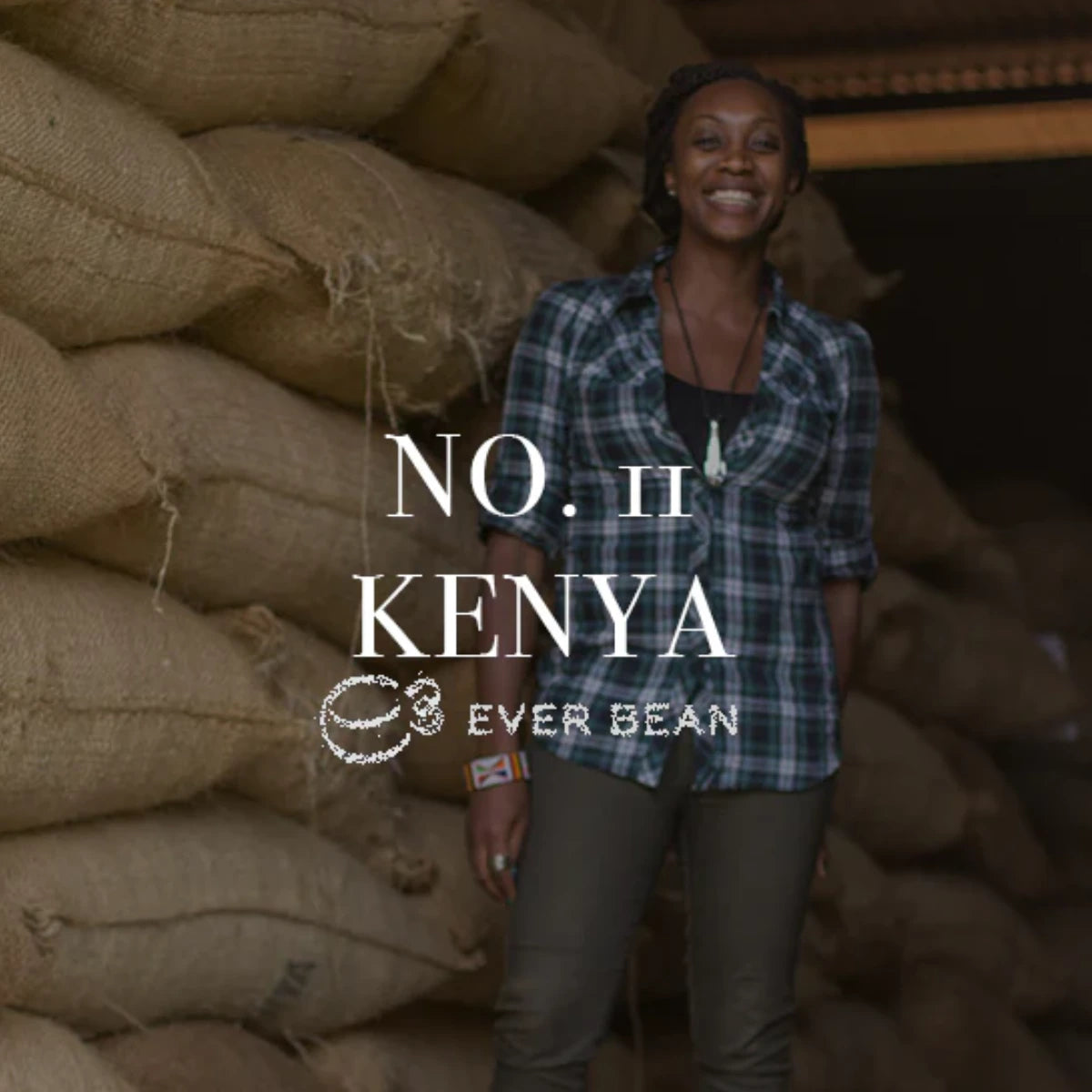 EverBean No. 11 Kenya kaffebønner 250 g – mellemmørkristet Arabica fra Kenya (Kajiado) dyrket i 1.500–2.200 moh., vasket forarbejdning og bønnesorter SL28, Ruiru 11 og Batian, smagsnoter af solbær, mørk chokolade og nødder; velegnet til espresso, mørk filter, AeroPress og mokakande