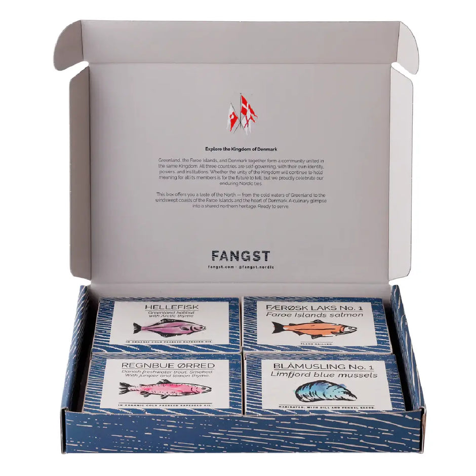 FANGST Kingdom of Denmark Gift Box med fisk og blåmuslinger