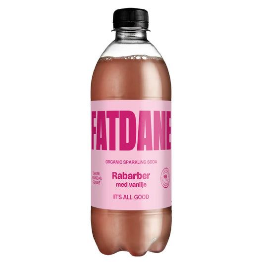 Fatdane Rabarber med Vanilje økologisk sodavand 50 cl