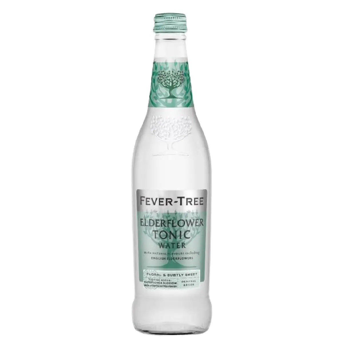 Fever-Tree Elderflower Tonic Water med engelsk hyldeblomst og kinin, 50 cl