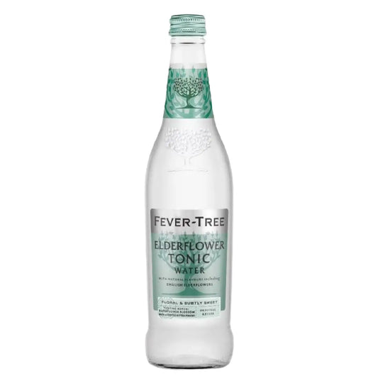 Fever-Tree Elderflower Tonic Water med engelsk hyldeblomst og kinin, 50 cl