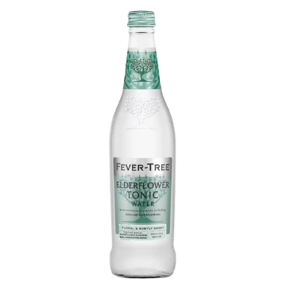 Fever-Tree Elderflower Tonic Water med engelsk hyldeblomst og kinin, 50 cl