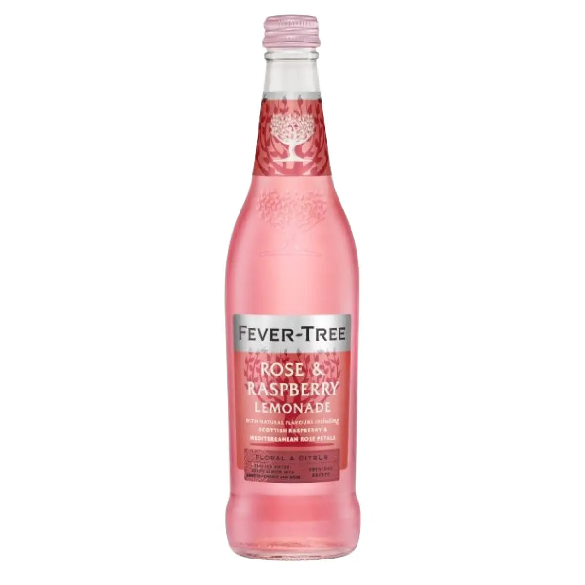 Fever-Tree Rose & Raspberry Lemonade med citron, rose og hindbær, 50 cl