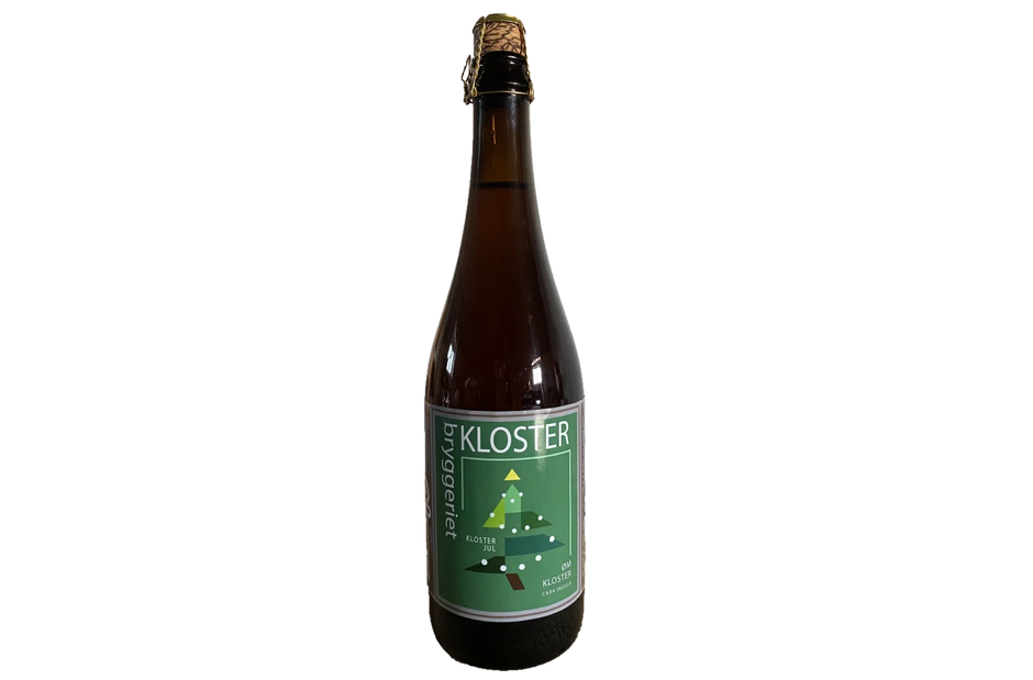 Klosterbryggeriet Kloster Grøn Jul gylden juleøl med nelliker, 75 cl