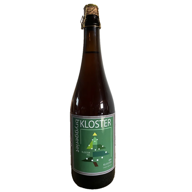 Klosterbryggeriet Kloster Grøn Jul gylden juleøl med nelliker, 75 cl