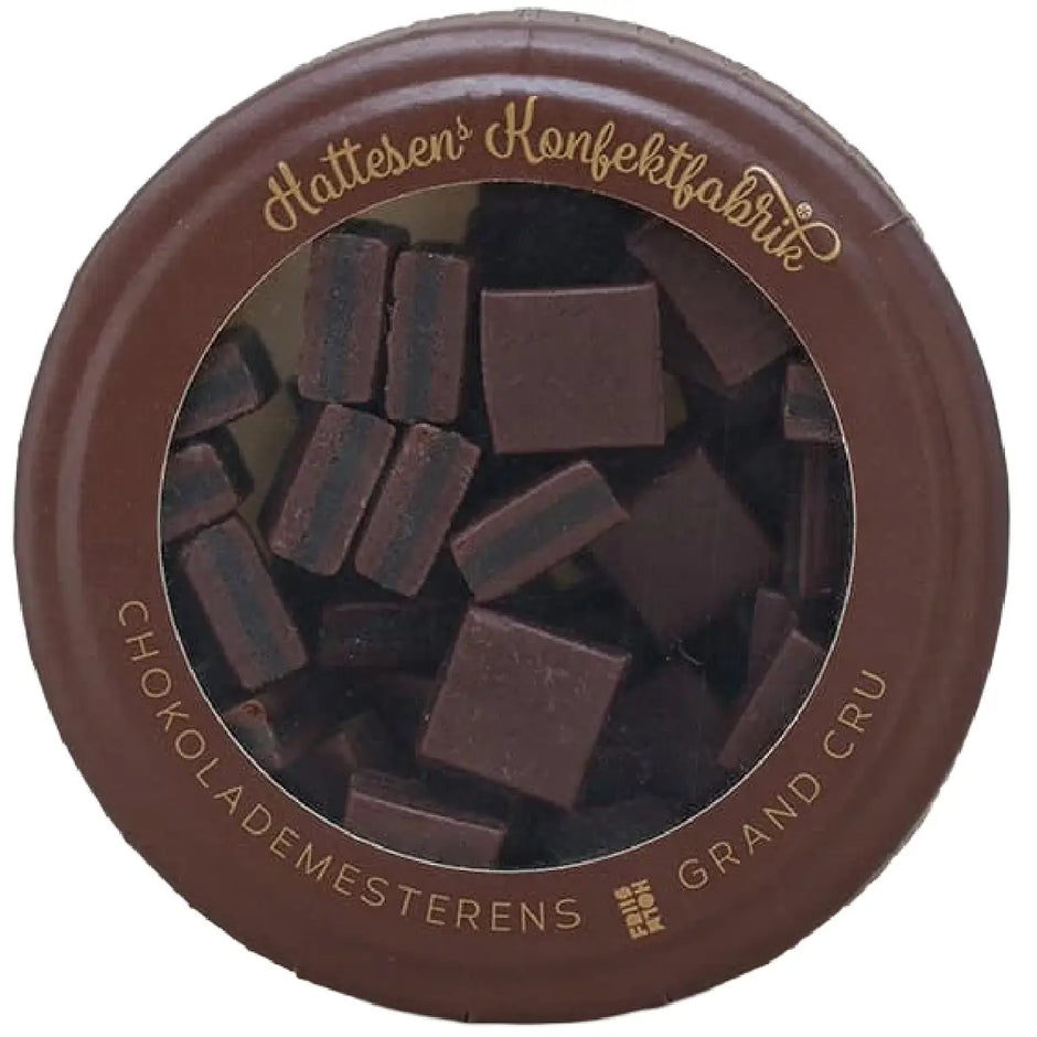 Hattesens Konfektfabrik Grand Cru Æske 125 g med lakridskonfekt, Friis-Holm chokolade og appelsinskal