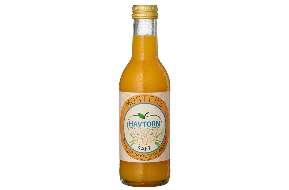 Klosterbryggeriet Mosters Havtorn økologisk saft med havtorn, æble og appelsin, 25 cl