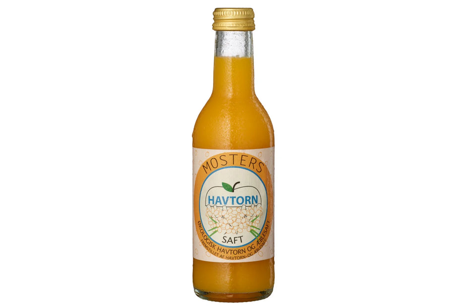 Klosterbryggeriet Mosters Havtorn økologisk saft med havtorn, æble og appelsin, 25 cl