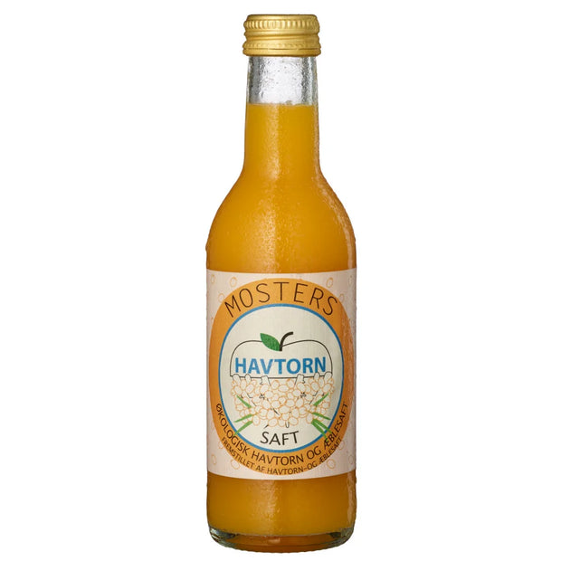 Klosterbryggeriet Mosters Havtorn økologisk saft med havtorn, æble og appelsin, 25 cl