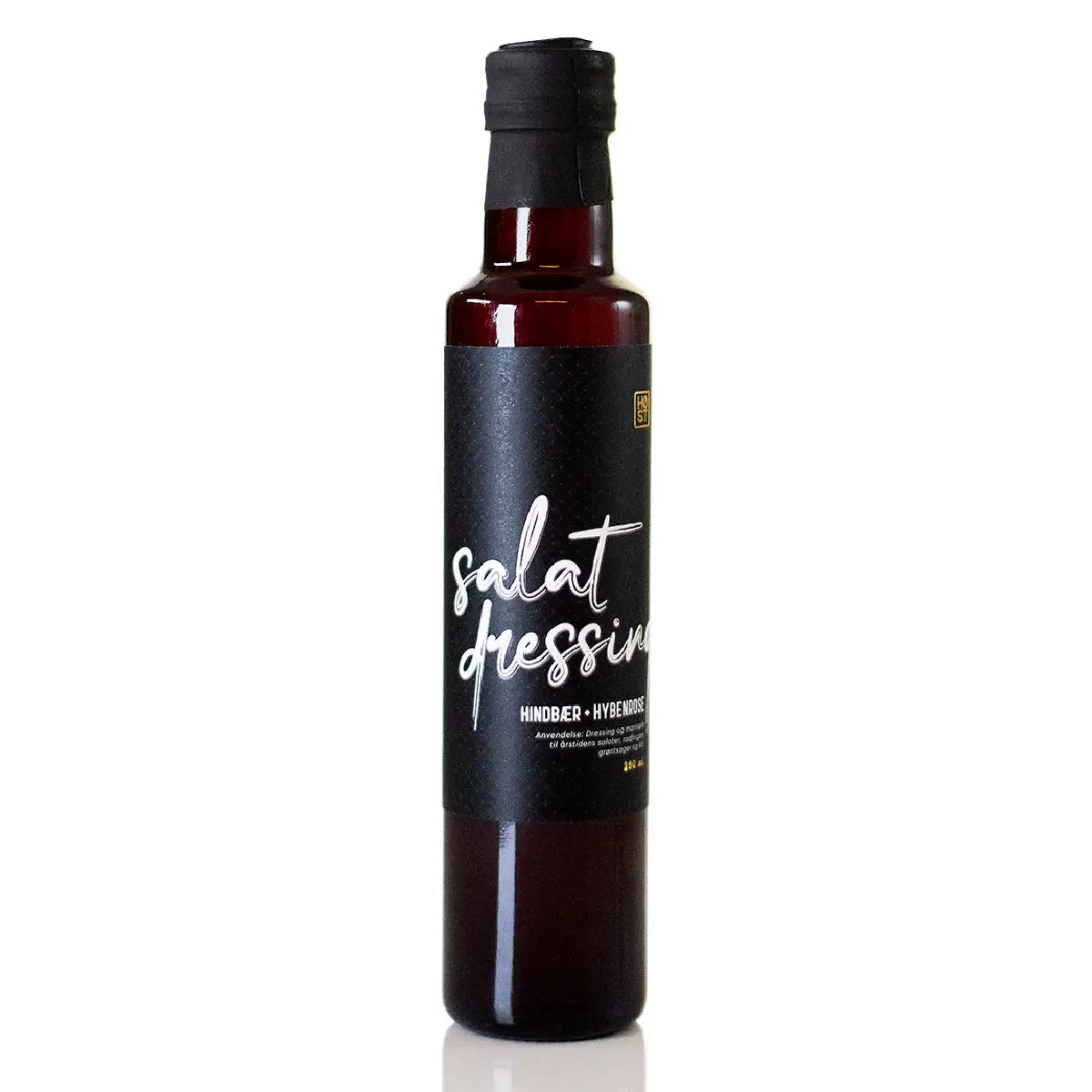 HØST salatdressing med hindbær og hybenrose, 250 ml – frugtig dressing med hindbær (18,8%), æblecidereddike og rosenknopper (0,2%), frisk sødme og floralt strejf til salater