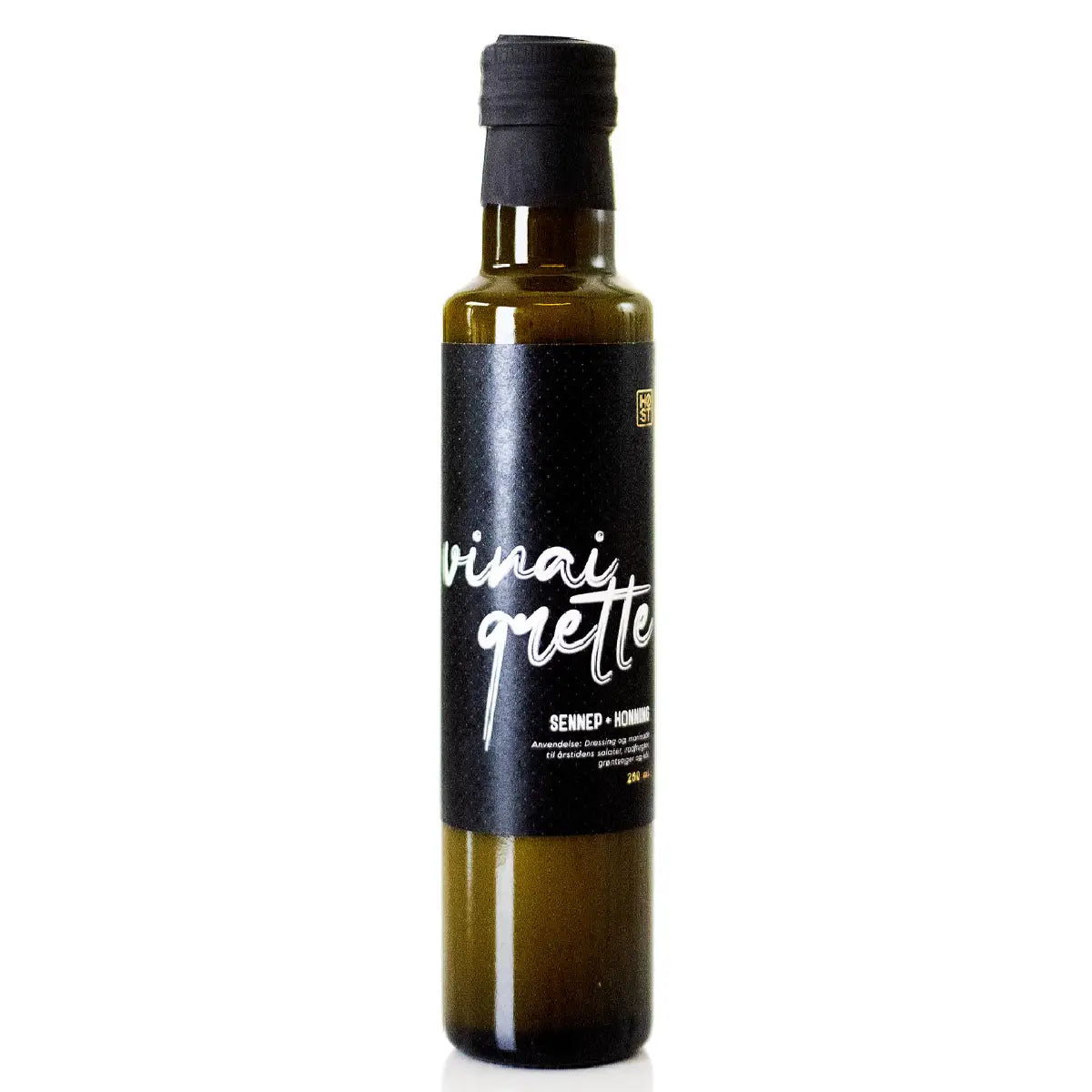 HØST Vinaigrette med sennep og honning, 250 ml – cremet dressing og marinade med mild sødme og sennepsbid, velegnet til salater, grøntsager, kål og rodfrugter