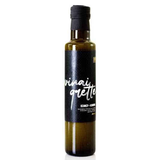 HØST Vinaigrette med sennep og honning, 250 ml – cremet dressing og marinade med mild sødme og sennepsbid, velegnet til salater, grøntsager, kål og rodfrugter