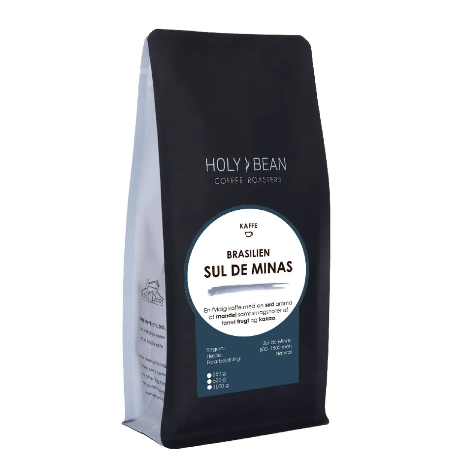 Holy Bean Brasilien Sul de Minas 250 g mellemristet kaffe med rund og fyldig smagsprofil