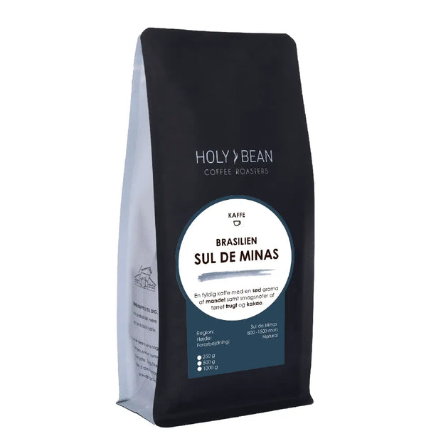 Holy Bean Brasilien Sul de Minas 250 g mellemristet kaffe med rund og fyldig smagsprofil