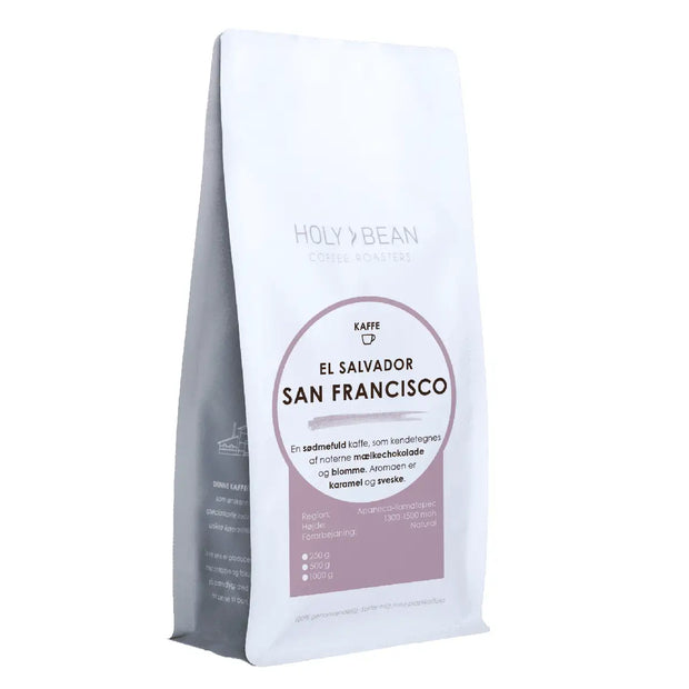 Holy Bean El Salvador San Francisco 250 g lysristet kaffe med noter af blomme og mælkechokolade