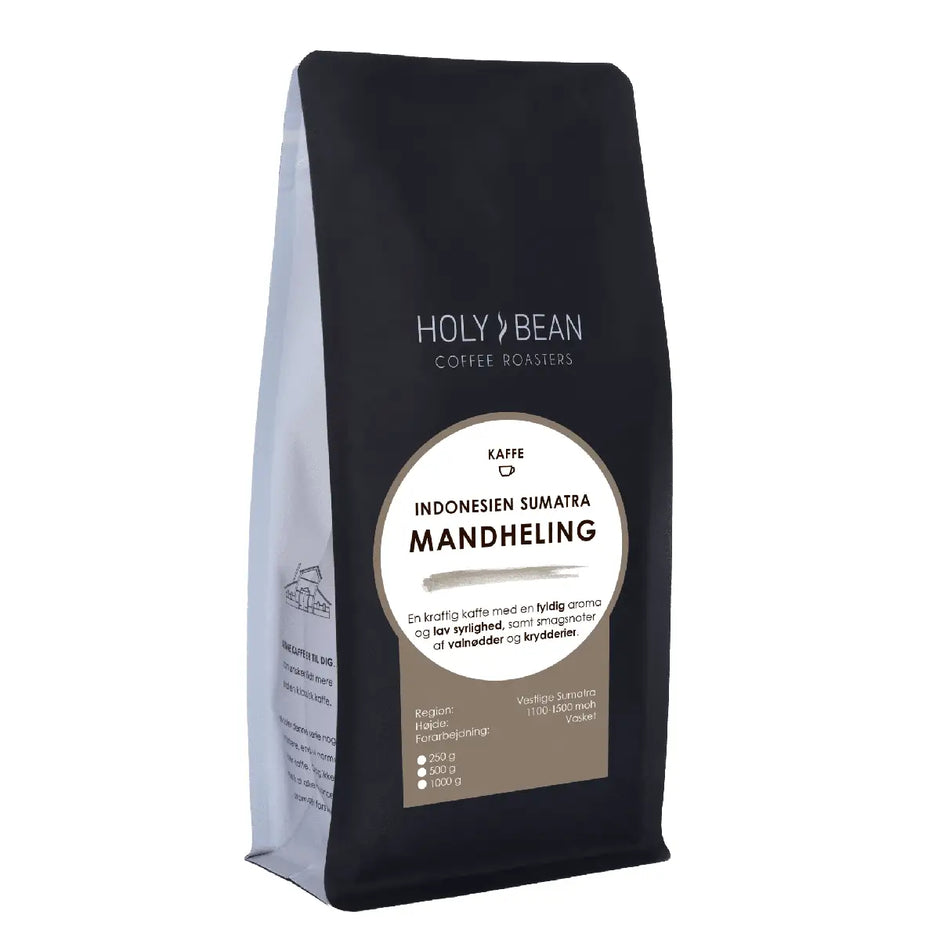 Holy Bean Indonesien Mandheling 1 kg mellemristet kaffe fra Sumatra med noter af valnød og krydderier