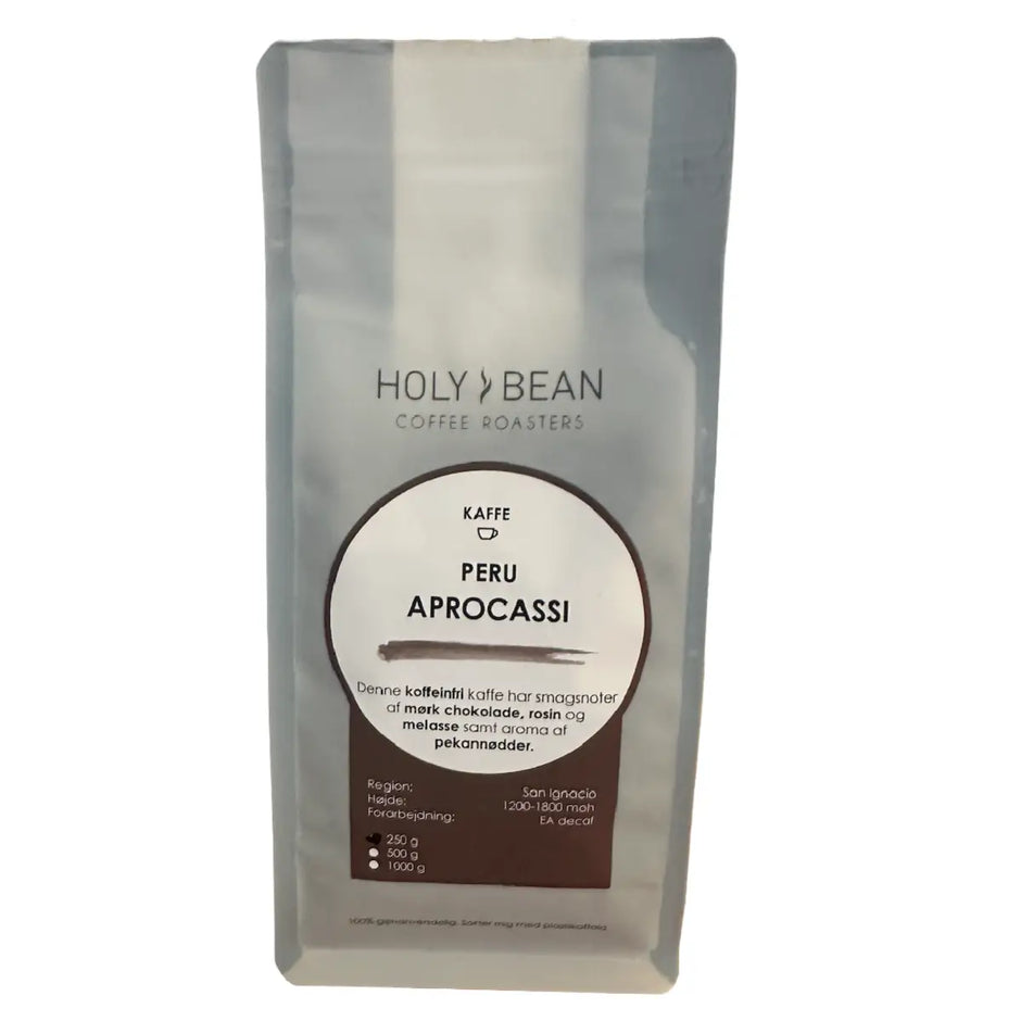 Holy Bean Peru Aprocassi koffeinfri kaffe 250 g