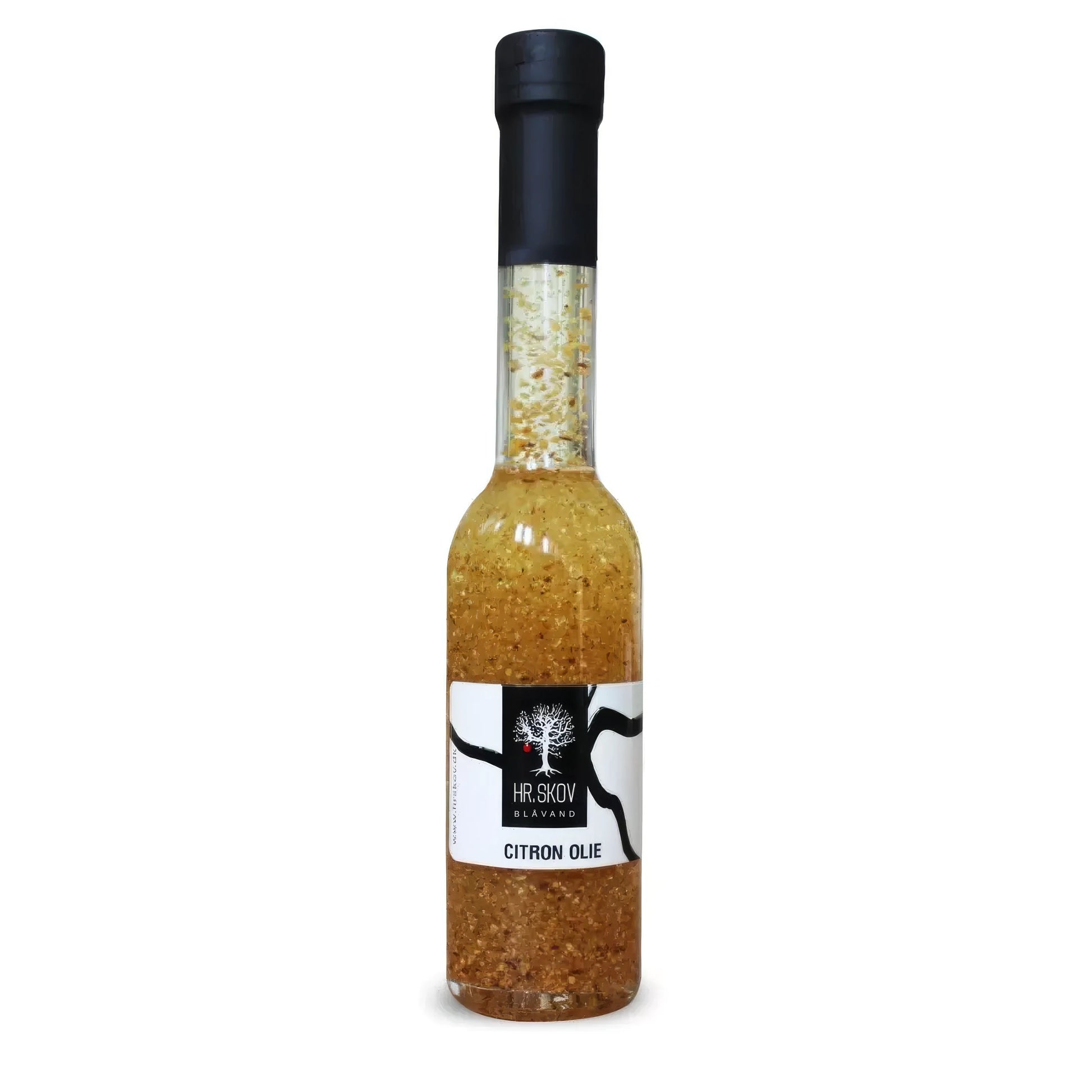 Hr. Skov Citron olie 20 cl – rapsolie med 4% citronskaller, aromatisk citrusolie til finish på fisk, salater, grøntsager og pasta, frisk citrusløft i madlavning