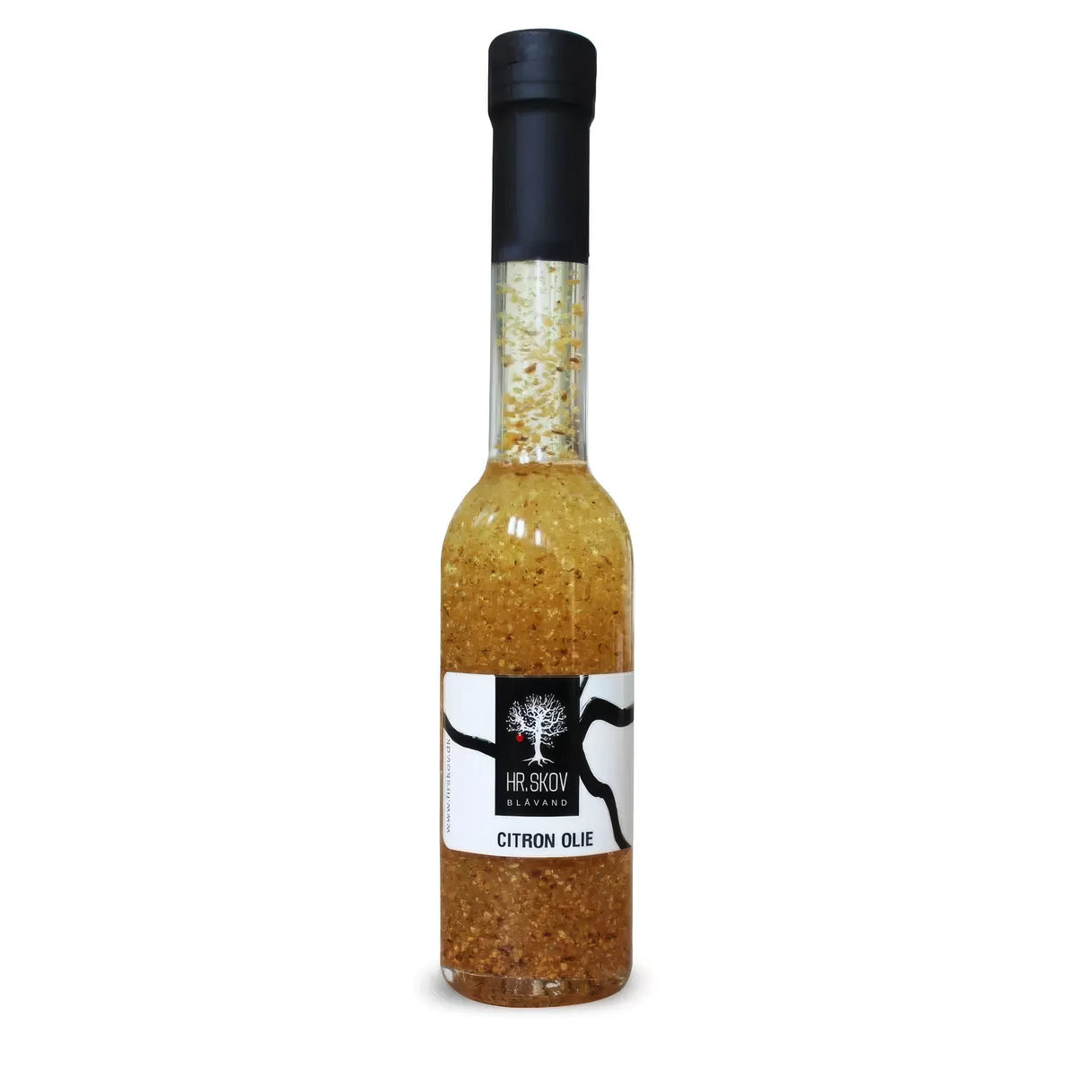 Hr. Skov Citron olie 20 cl – rapsolie med 4% citronskaller, aromatisk citrusolie til finish på fisk, salater, grøntsager og pasta, frisk citrusløft i madlavning