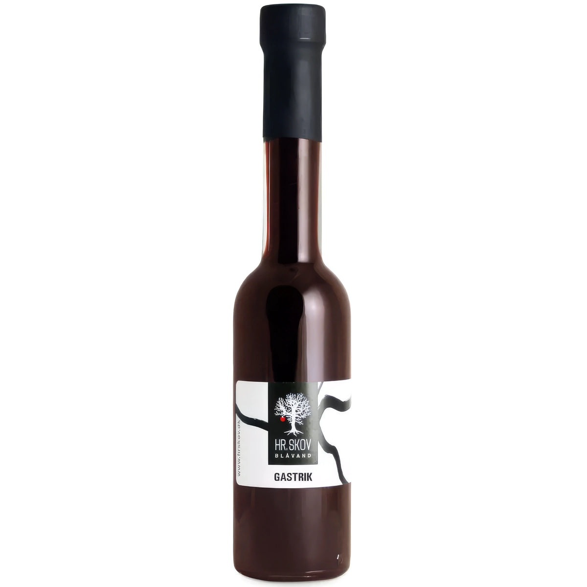 Flaske med Hr. Skov gastrik – sød-syrlig smagsgiver med balsamico og sukker, 20 cl, velegnet til saucer, glaze, gryderetter og ovnbagte grøntsager