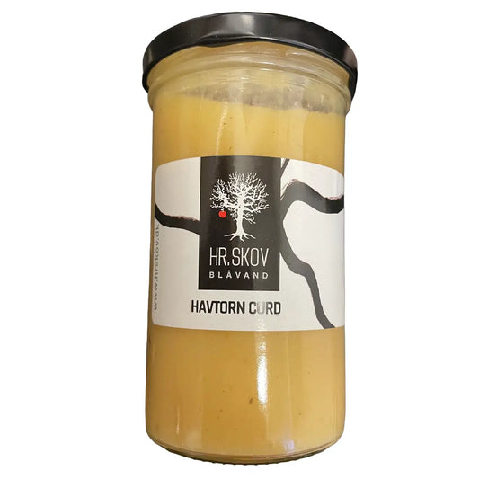 Hr. Skov Havtorn Curd med citronsaft, æg, smør og vilde havtorn plukket omkring Hanstholm, velegnet til ristet brød, kagefyld og citrontærter, 270 g