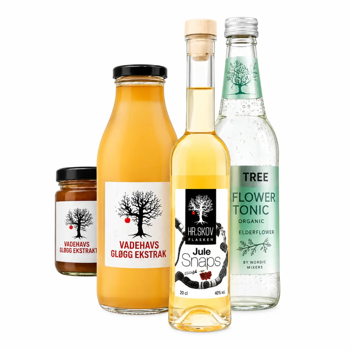 Hr. Skov Jule Cocktail med julelikør, julesnaps og tonic