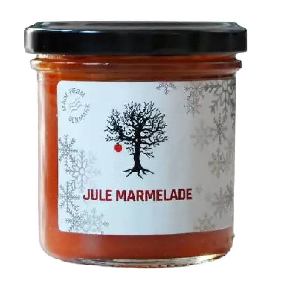 Hr. Skov Jule Marmelade med økologiske appelsiner, rørsukker og polynesisk vanilje til brød, ost, æbleskiver og julekurve