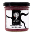Glas med Hr. Skov peberrodscreme med solbær – cremet mayonnaise med solbær (16%) og peberrod (19%), 140 g, til roastbeef, fisk, smørrebrød og sandwich