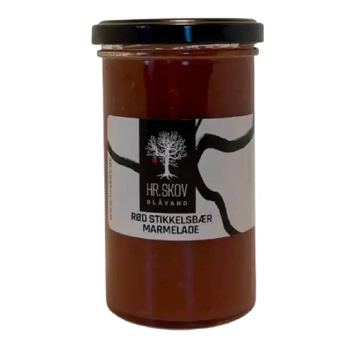 Hr. Skov rød stikkelsbær marmelade 290 g med ribs til ost dessert og kager