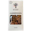 Pose med Hr. Skov rugbrødschips – sprøde chips med rug og kerner, 150 g, velegnet til tapas, dip, ostebord og nordiske snacks