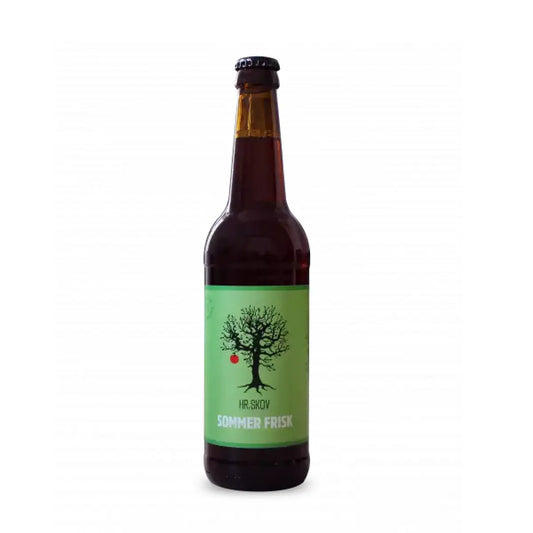 Hr. Skov Sommer Frisk sommerøl 50 cl – saftig og læskende specialøl med friskpresset æblemost og udtræk af paradisæbler, brygget med bygmalt, humle og to gærtyper, 4,7% vol.