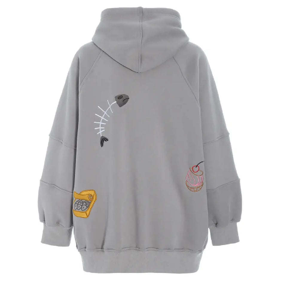 Hunkøn Buster Hoodie Grey i grå