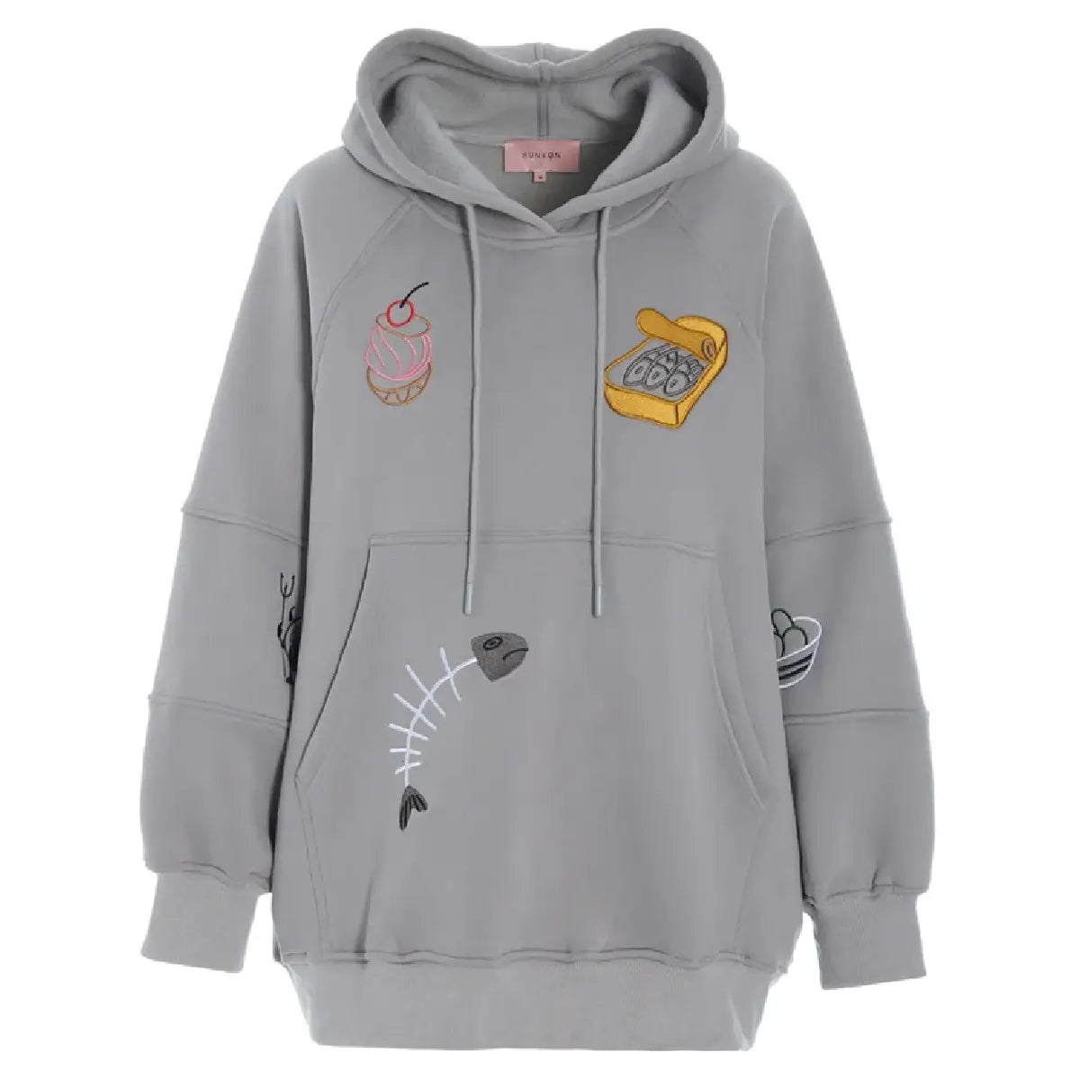 Hunkøn Buster Hoodie Grey i grå