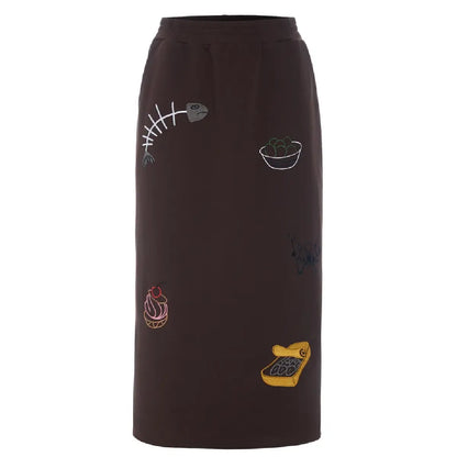 Hunkøn Chili Skirt Brown brun nederdel med afslappet og moderne udtryk