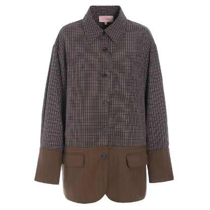 Hunkøn Irena Shirt Brown brun skjorte