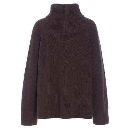 Hunkøn Jules Knit Blouse Chestnut strikket bluse i varm brun nuance
