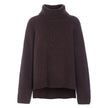 Hunkøn Jules Knit Blouse Chestnut strikket bluse i varm brun nuance
