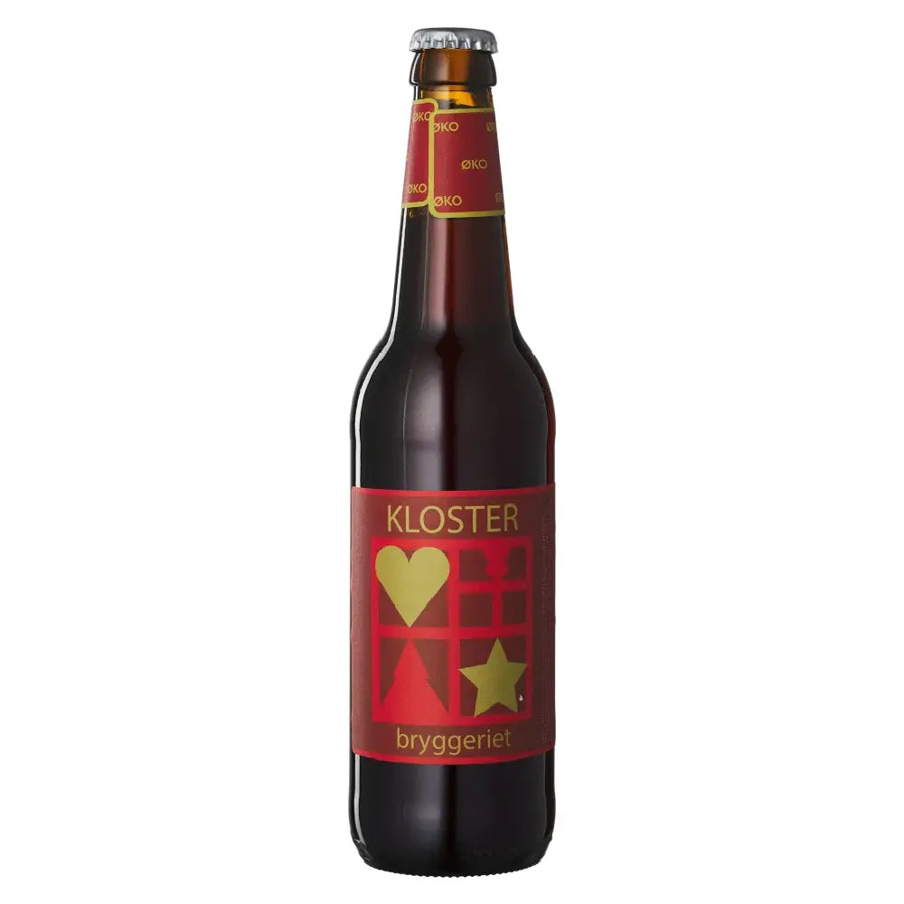 Klosterbryggeriet Øko Kloster Jul 33 cl, dansk økologisk juleøl til julefrokost, julemiddage og gavekurve med danske specialiteter