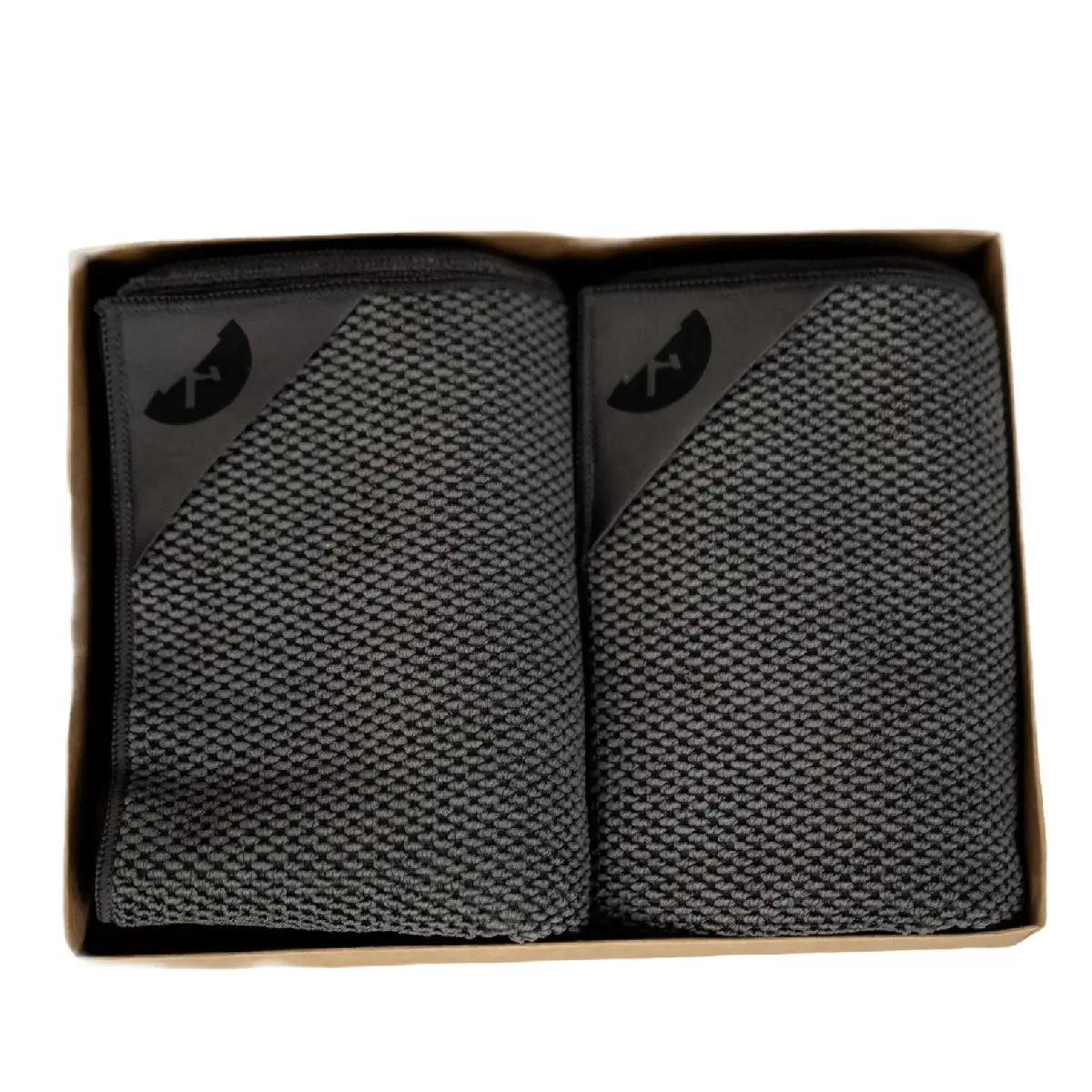 Klud Premium viskestykker Charcoal 2 stk. i vaflet kvalitet 50 x 70 cm