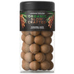 Lakrids by Bülow Caramel Date 265 g – packshot af økologisk slow crafted lakrids overtrukket med hvid- og mælkechokolade, karamel og daddel, med let saltet finish.