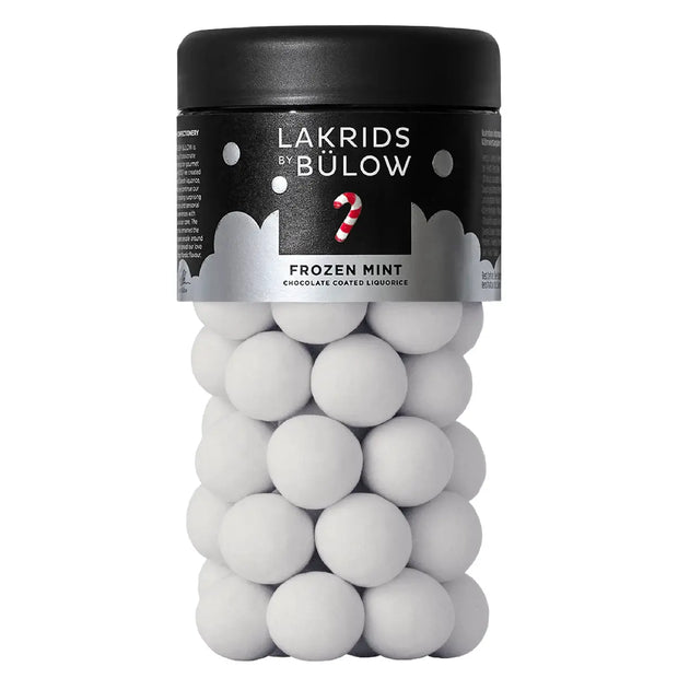 Lakrids by Bülow Frozen Mint Regular 270 g med sød lakrids, mælkechokolade og frisk mint