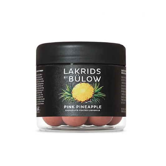 Lakrids by Bülow PINK PINEAPPLE Small med ananas, hvid chokolade og sød lakrids 125 g