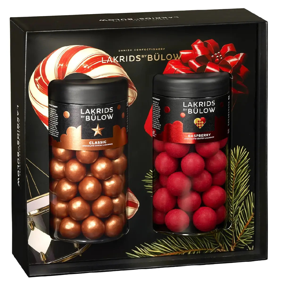 Lakrids by Bülow Winter Box Classic & Berry 540 g med Classic Caramel og Crispy Raspberry