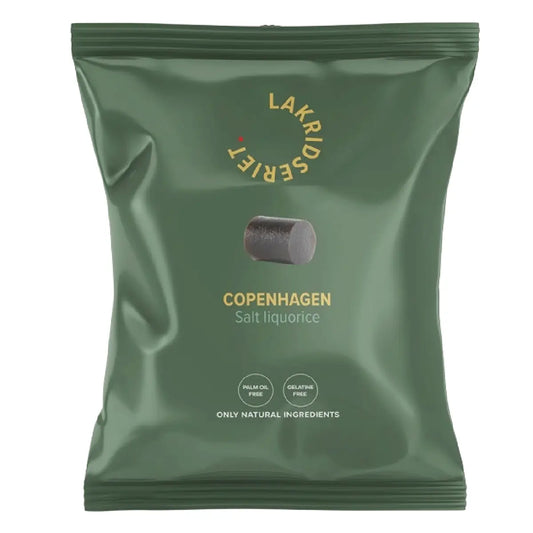 Lakridseriet Copenhagen salt lakrids i stor flowpose, 95 g