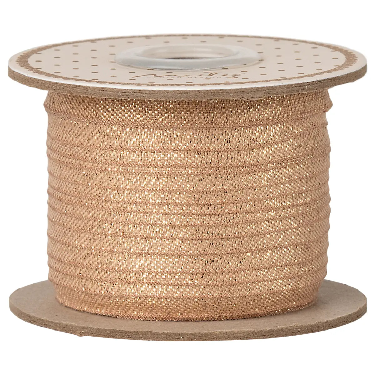 Maileg bånd vintage rosa og guld 25 m