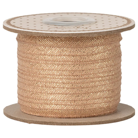 Maileg bånd vintage rosa og guld 25 m